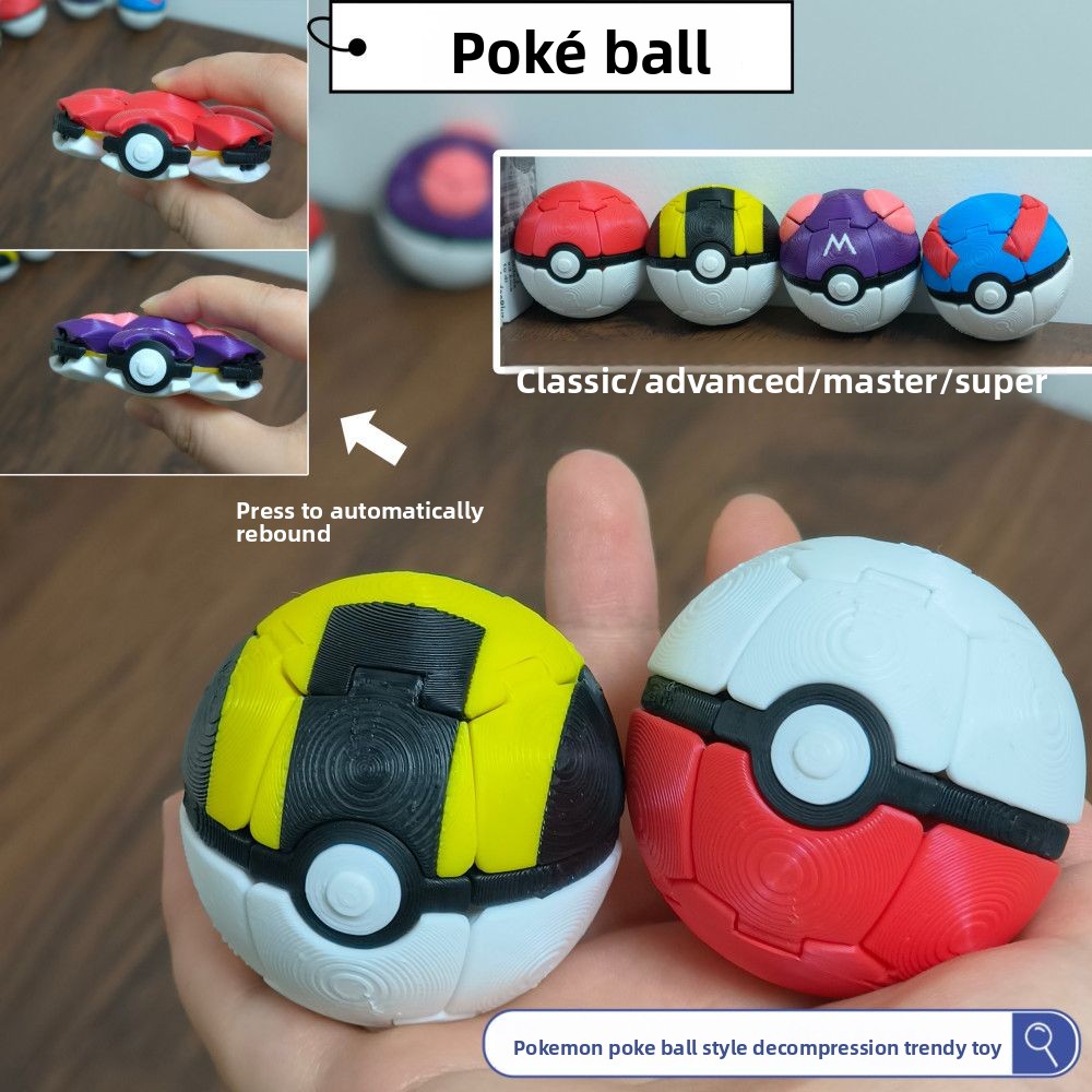 Pokeball Cosplay Prop - Nouvelle Poké Ball 3D transformable à