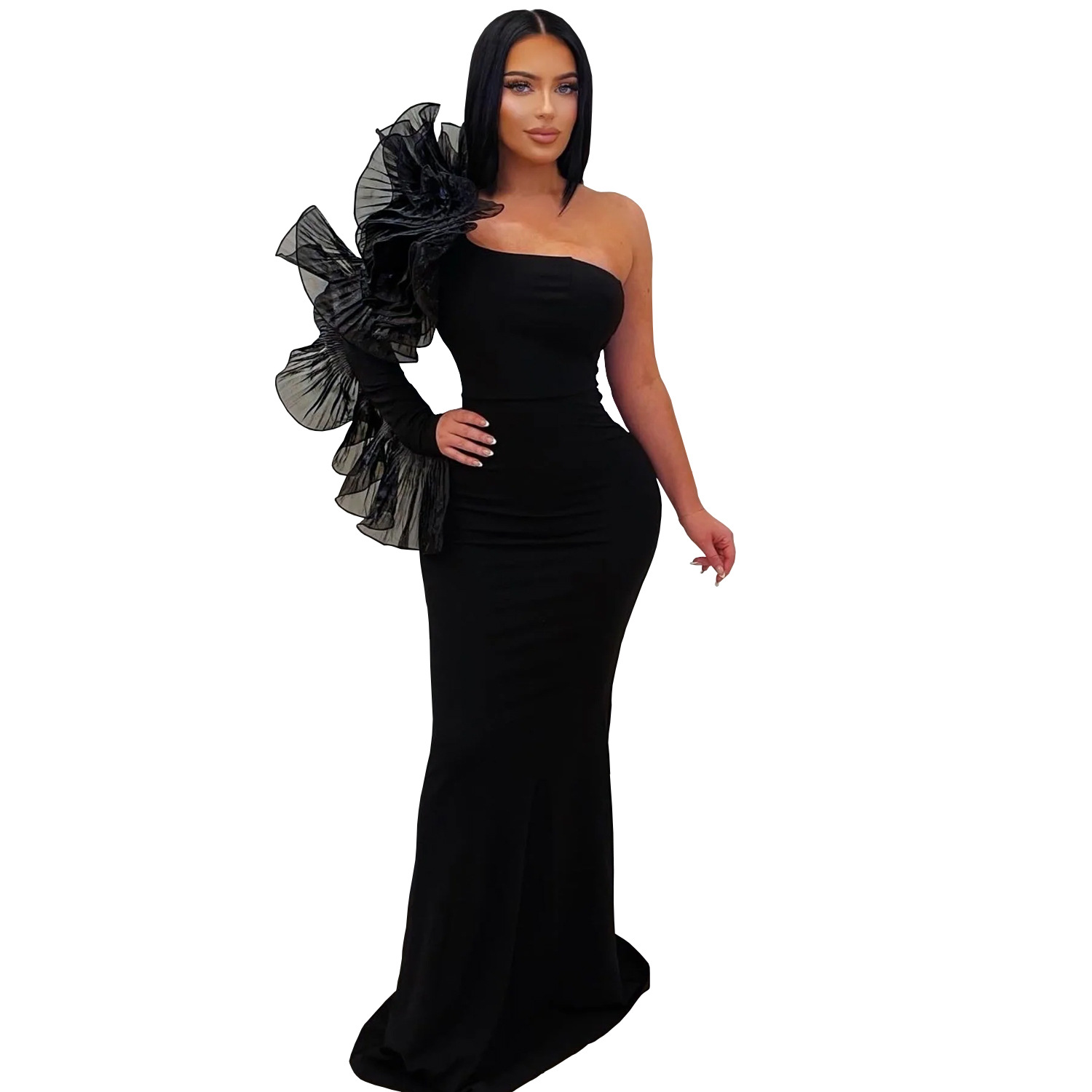 Robe de soirée noire à volants - Briar Cosplay Prop avis et prix