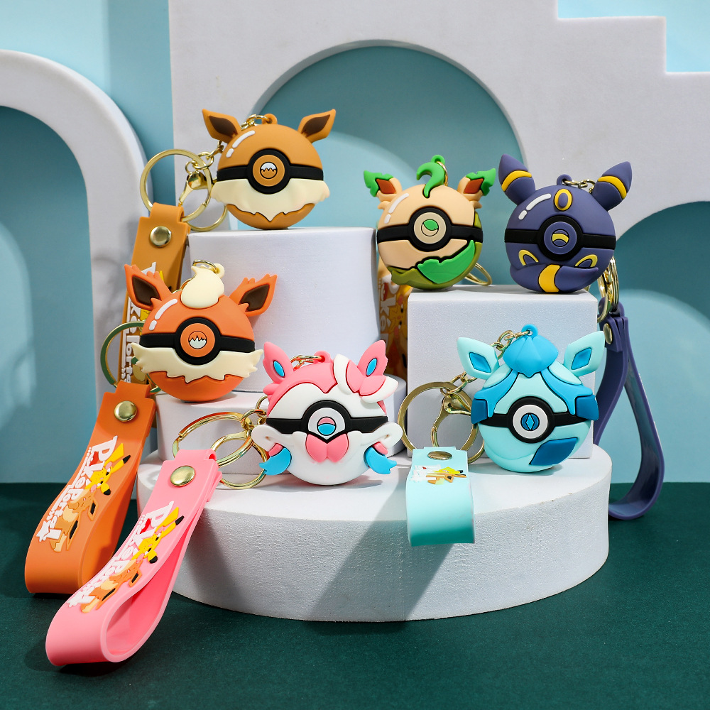 6pcs Pikachu Cartoon Keychain  - Pokeball Cosplay Prop avis et prix