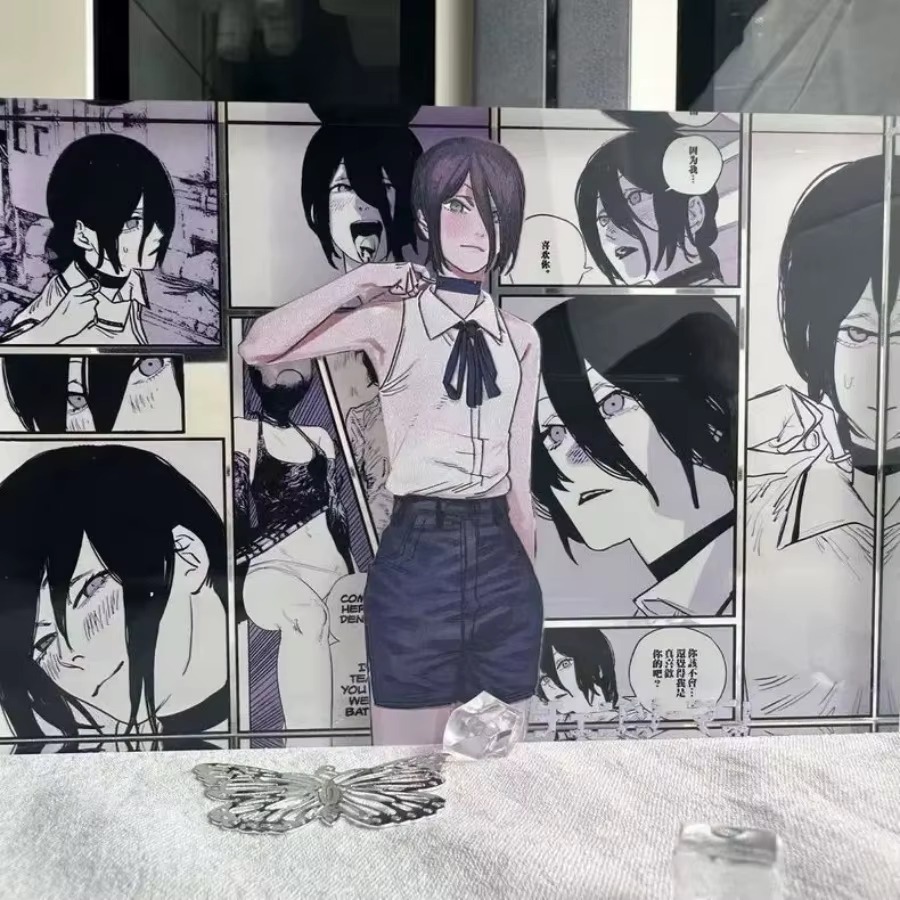 Figurine d'anime Denji et Reze - Acrylic Cosplay Prop avis et prix